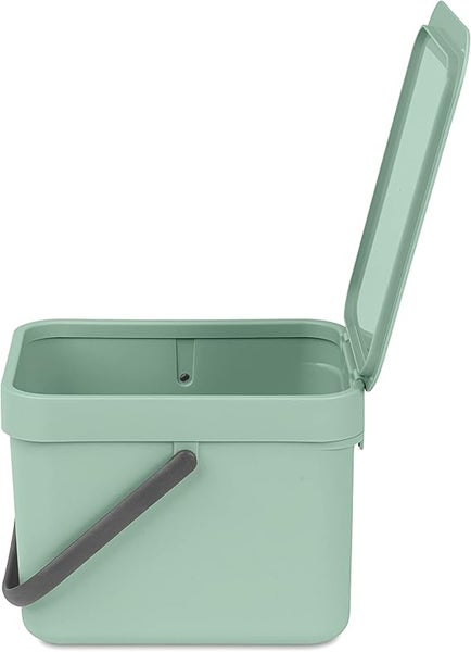 Brabantia Abfallsammler Mit Stay Open Deckel 6 Liter HxBxT 18 x 20 x 24,5 cm Kunststoff Jade