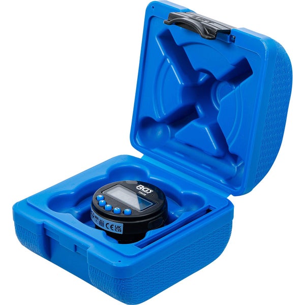 Digitaler Drehmomentadapter im geöffneten blauen Aufbewahrungskoffer