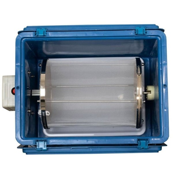 Elektrische Pollenmaschine 150 g – Trockenextraktion von Blütenpollen, Einstellbare Geschwindigkeit, Robuste PVC-Box mit 150 µm Siebtrommel