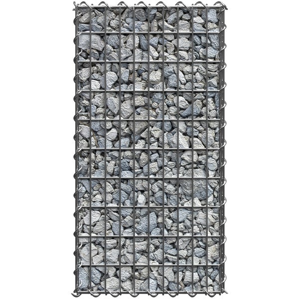 Gabione tectake  Drahtstärke 4 mm rechteckig grau