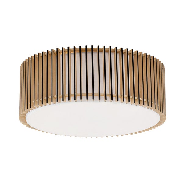 Deckenleuchte mit Holzverkleidung