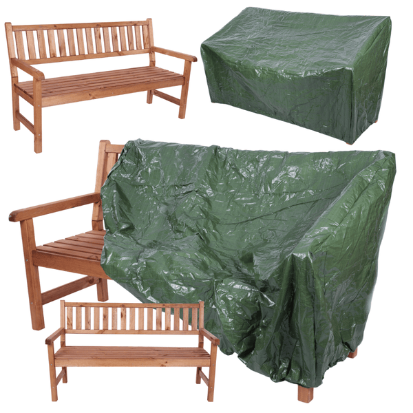 Gartenbank Grana HxBxT 90x154x70cm Inkl. Planenabdeckung Braun