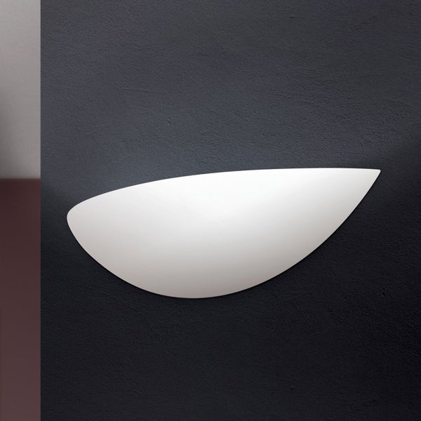 LED Keramik Wandleuchte Gypsum Weiß