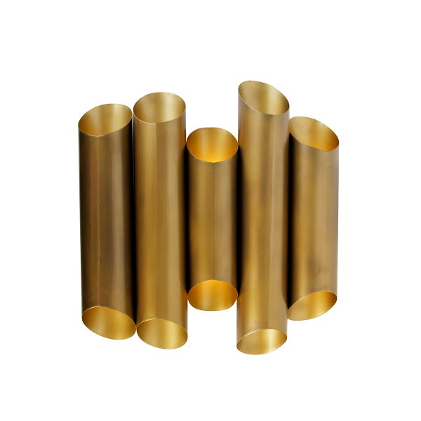 Wandleuchte aus Metall mit Röhrendesign