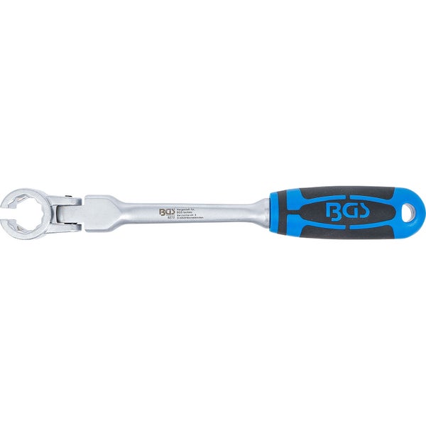 BGS Spezial-Ringschlüssel für Lambdasonden kippbar, mit Griff SW 22 mm - 8272
