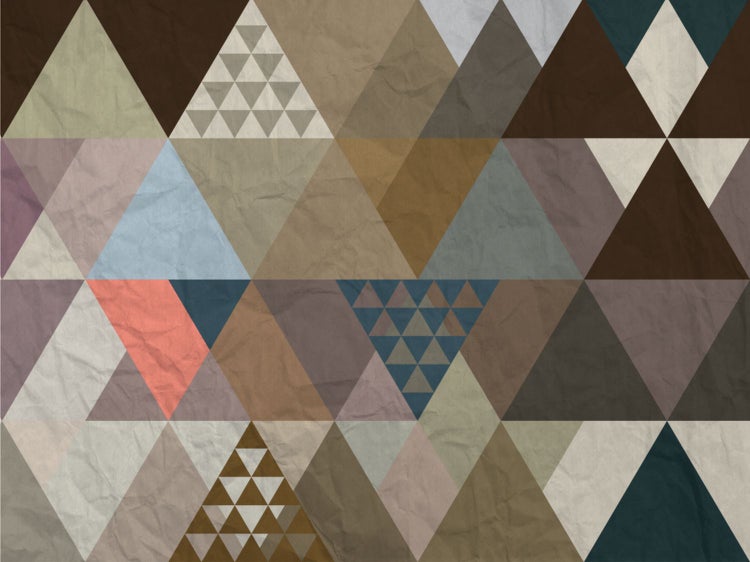 Dreieckige Tapete mit geometrischem Muster