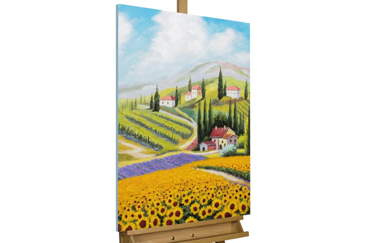 Handgemaltes Gemälde Acrylfarbe 60x90cm Bunt