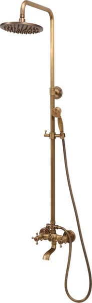 Duschsäule, Duschpaneel RETRO BRONZE, Duschsystem