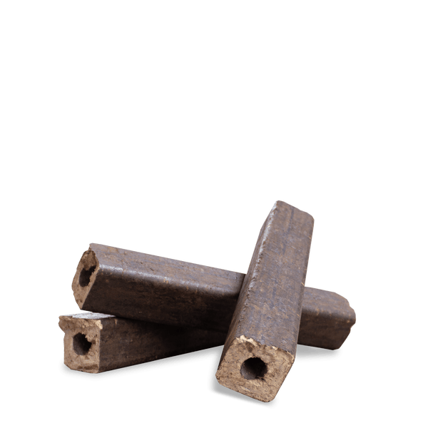 Holzbriketts für Kamin und Ofen