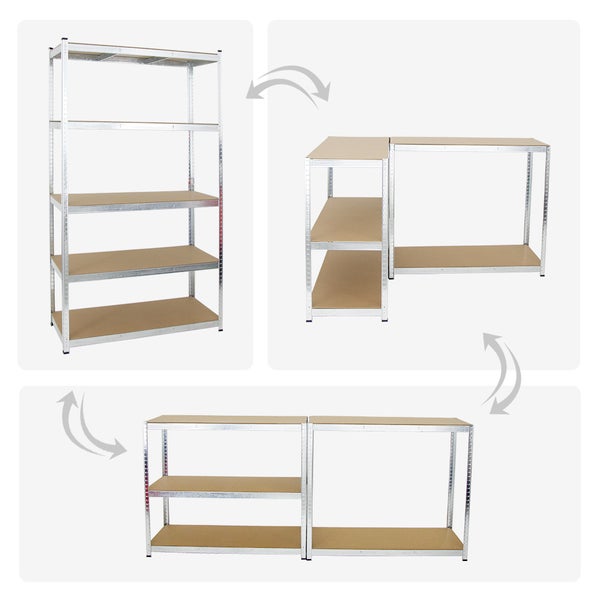 PROREGAL Mega Deal 2x Schwerlastregal Giant Ragnar HxBxT 200 x 120 x 50 cm Fachlast 175 kg Verzinkt