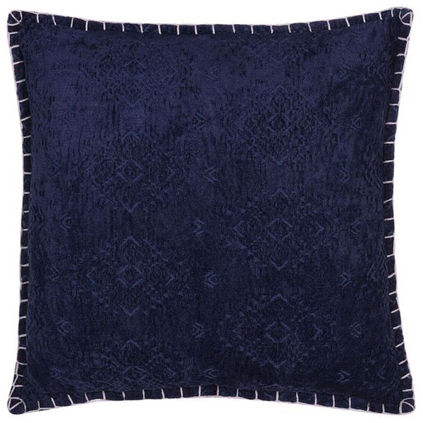 Dekokissen MELUR 45 x 45 cm Dunkelblau Ikates Muster