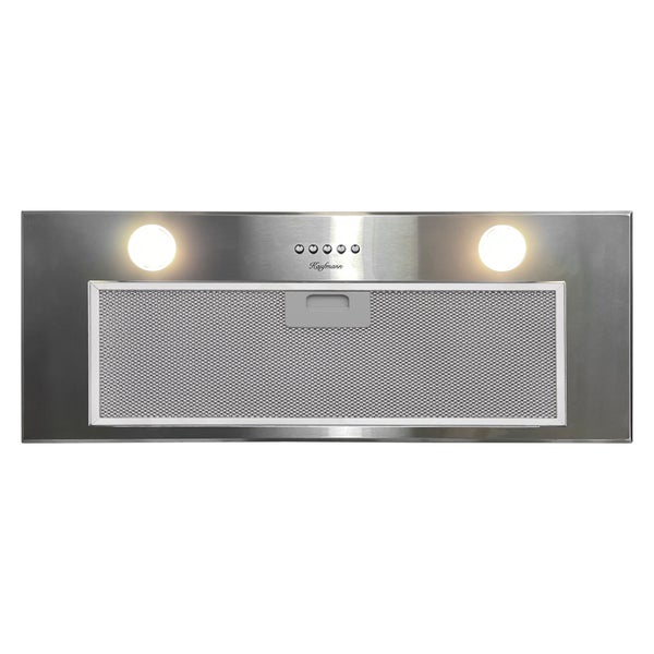 Kaufmann Unterbauhaube aus Edelstahl mit Metallfettfilter und LED Beleuchtung