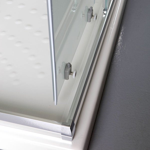 Rechteckige Duschkabine, 90x70 cm, satiniertes 6 mm Sicherheitsglas | Giada