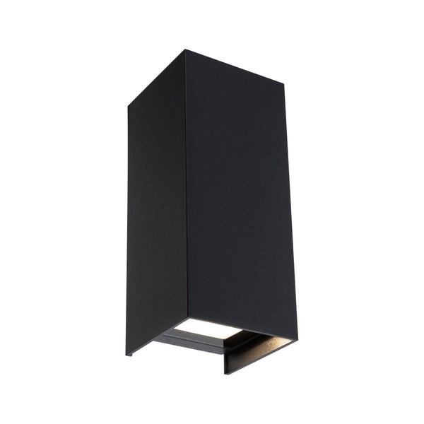 LED Wandleuchte Flame IP44 eckig 65x70mm 3000K 2x2,8W 2x290lm 230V 105° Anthrazit Aluminium