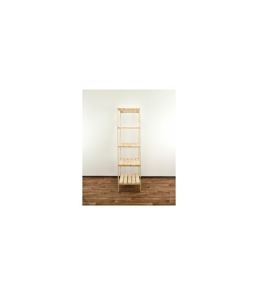 PROREGAL Holzregal Woodland HxBxT 166,4 x 80 x 50 cm Fachlast 120 kg 5 Fachboden Kiefernholz Natur