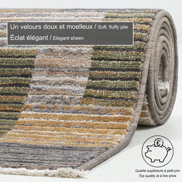 Gewebter Teppich in Kort-Optik Corduletta Bunt 80x150 cm