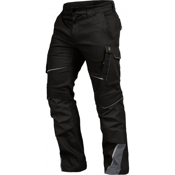 Leibwächter Arbeitshose Bundhose lang, schwarz/grau Gr. 46 Herren