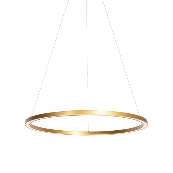Goldene Pendelleuchte 80cm inkl. LED 3-stufig dimmbar - Girello