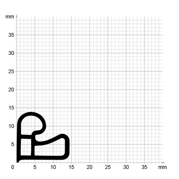 DIWARO. | Stahlzargendichtung SZ098 | schwarz | 5 Meter