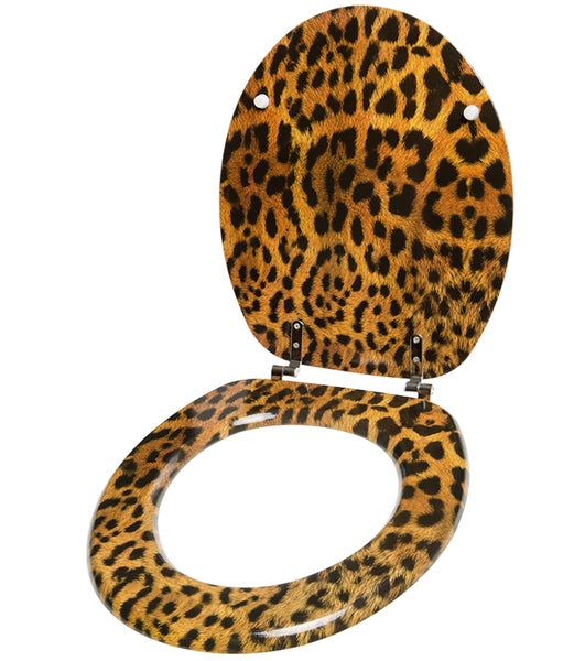 WC-Sitz Leopardenfell