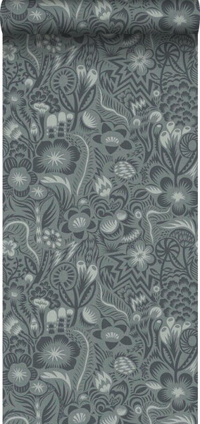 Borastapeter Tapete Blätter Grün - 49 cm x 10.05 m - 660822