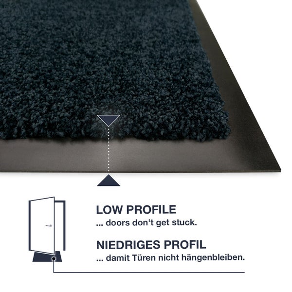 1 St. Fußmatten für Innen & Außen TÜRMATTE 78 x 150 cm Schwarz
