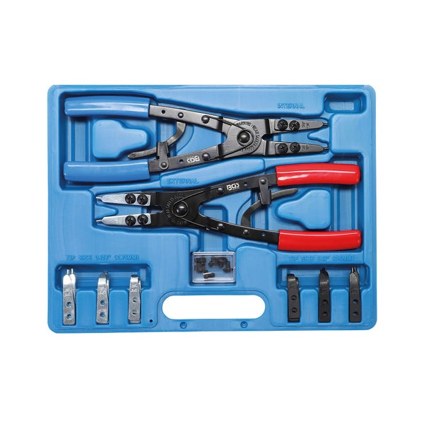 Sprengringzangen-Set in blauer Aufbewahrungsbox