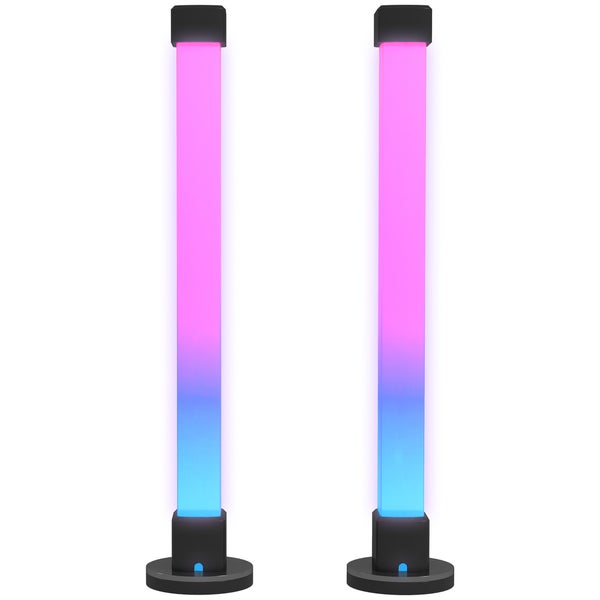 Zwei LED-Leuchten mit Farbverlauf