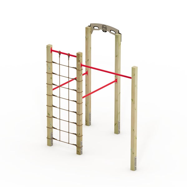 WICKEY FIT Base 520 – Outdoor-Fitnessgerät – rot