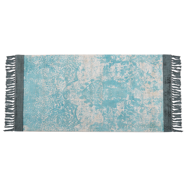 Teppich AKARSU Blau 80 x 150 cm Viskose
