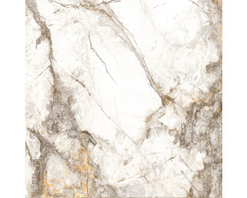 Wand- und Bodenfliese Visage Gold 60x60x0,85cm, poliert, rektifiziert