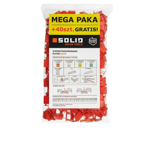 Packung Fliesennivelliersystem von Solid Tools