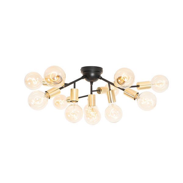 Deckenleuchte mit zehn Glühbirnen