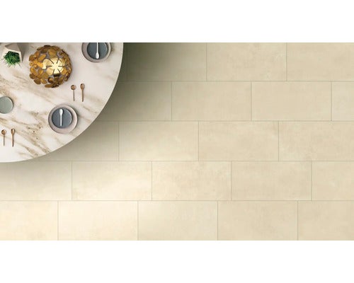 Wand- und Bodenfliese Europa beige 31x62cm matt