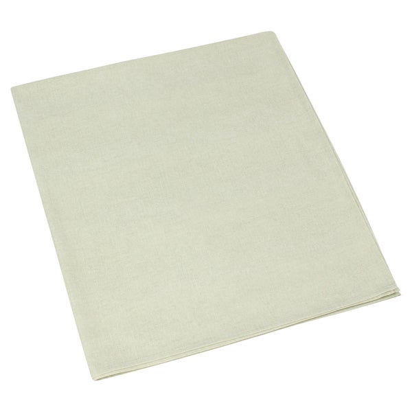 Tischdecke aus Leinenmischung, rechteckig, gesäumte Kanten.