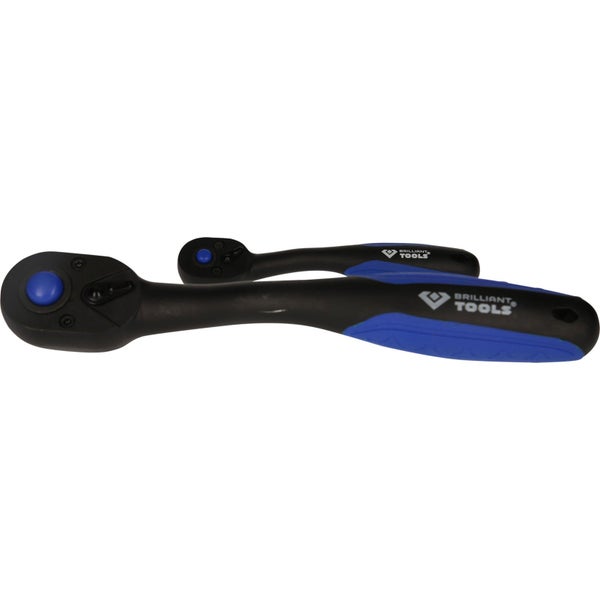 BRILLIANT TOOLS Umschaltknarren-Satz 2tlg. 1/4 1/2 - BT023002