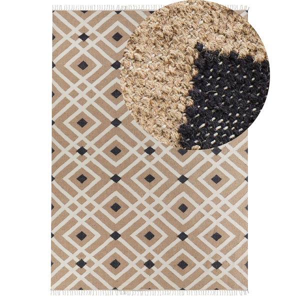 Teppich ESENCIK Beige 200 x 300 cm Jute