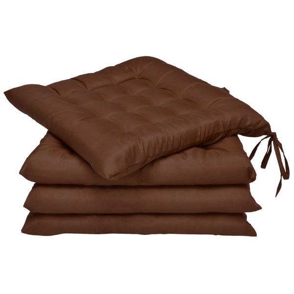 Beautissu Lea Stuhlkissen 40x40x5cm Braun (4tlg)