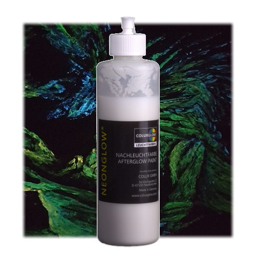 Coluxglow Airbrushfarbe gelbgrün nachleuchtend transparent Spruehfarben 200 ml