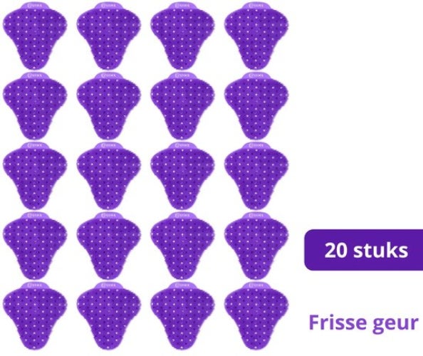 Zwanzig Urinal-Siebe für eine frische Duftnote