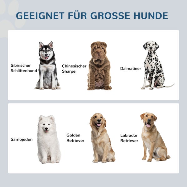 PawHut Hundenäpfe, Erhöhtes Futterstation mit 2 Edelstahlschüsseln, Wassernapf mit 29,5L Stauraum, Fressnapf, Hundenapfständer für Große Hunde, Kaffee