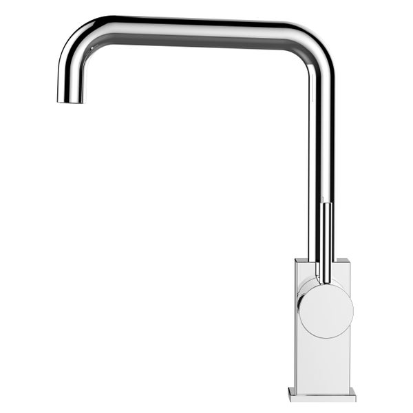 Wasserhahn Küchenarmatur, QU, mit 360° schwenkbarem N-Auslauf, Verchromt