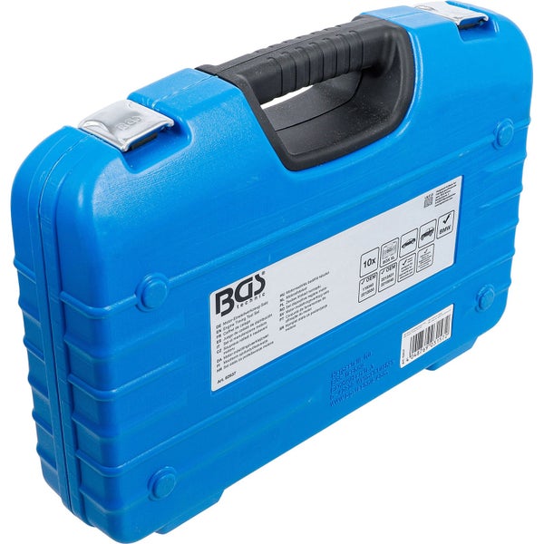 Blauer Werkzeugkoffer für Motoreinstellwerkzeug