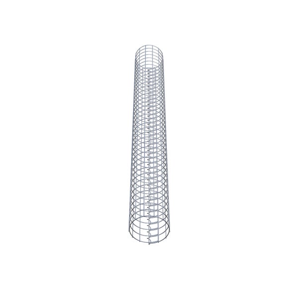 Gabionensäule Durchmesser 22 cm MW 5 x 5 cm rund - Höhe: 190 cm