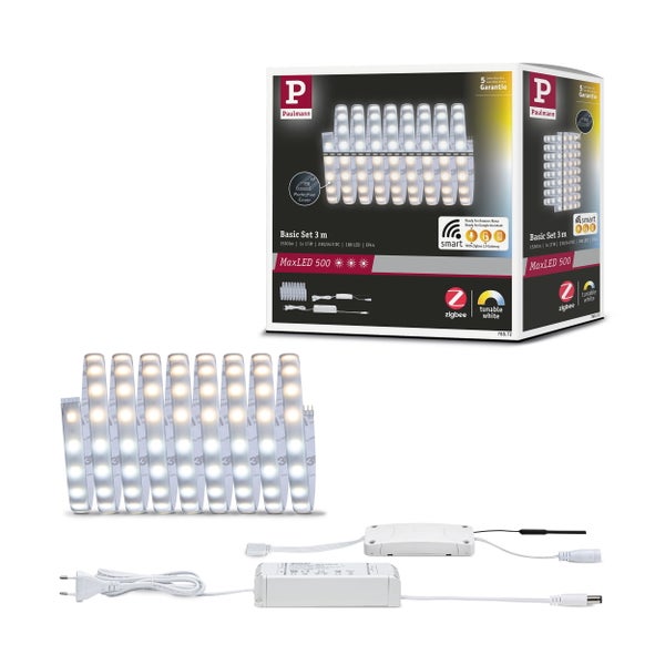 Paulmann MaxLED 500 Basic Set 3 Meter mit LED-Streifen, Netzteil und Steuerung