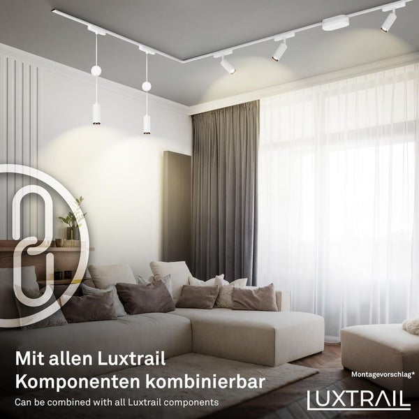 FULFILMENT ONLY Luxtrail 48V track system, set, 5m, white, 8xLED/5