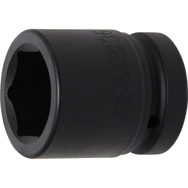 BGS Kraft-Steckschlüssel-Einsatz Sechskant Antrieb Innenvierkant 25 mm (1) SW 36 mm - 5836