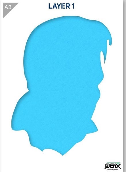 Elvis Presley Schablone - 2 Schichten Kunststoff A3 Schablone