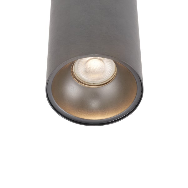 Moderner Einbaustrahler Gunmetal GU10 50mm - Deep