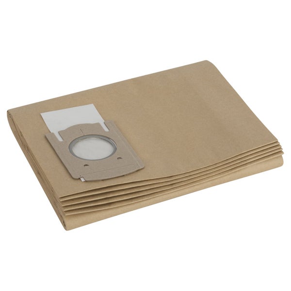Staubsaugerbeutel aus Papier mit Pappflansch, Ersatzbeutel für Mehrzwecksauger im Set.